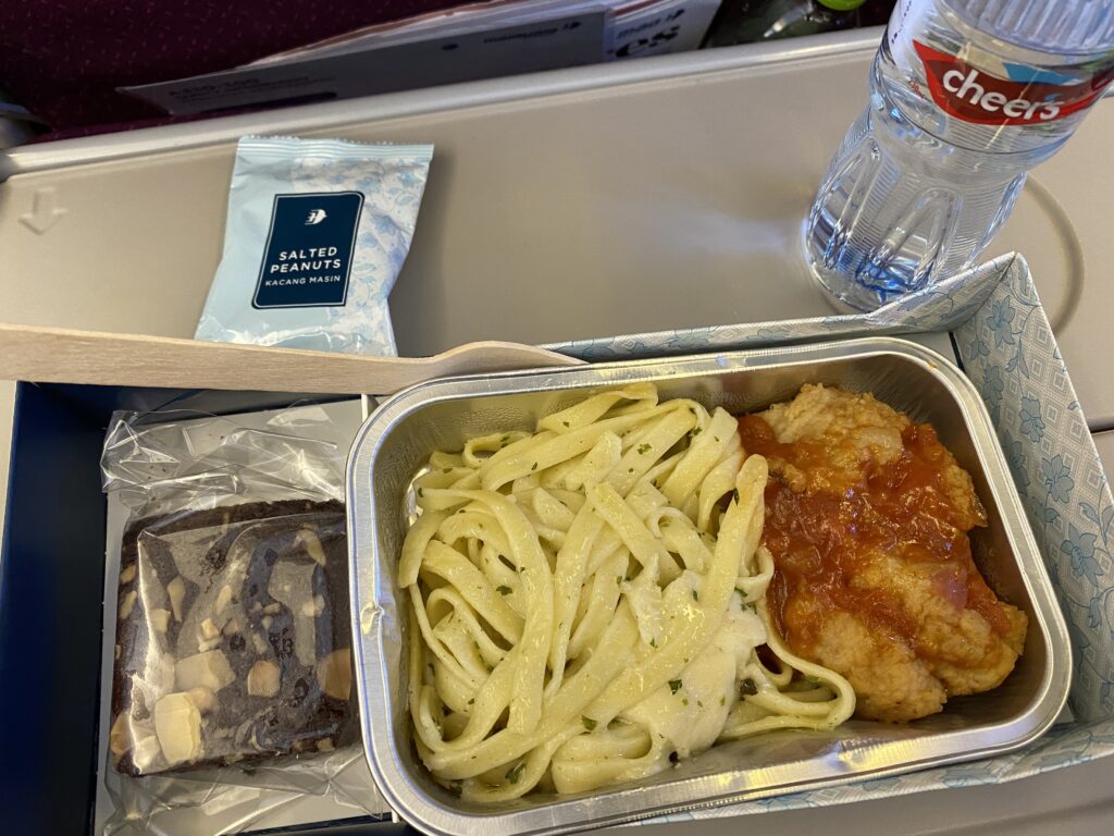 機内食として提供された昼食